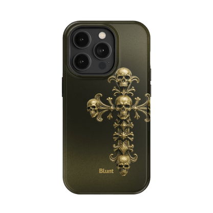 Gold Skull Cross iPhone Case - Blunt Cases