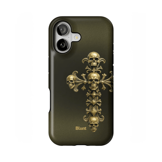 Gold Skull Cross iPhone Case - Blunt Cases