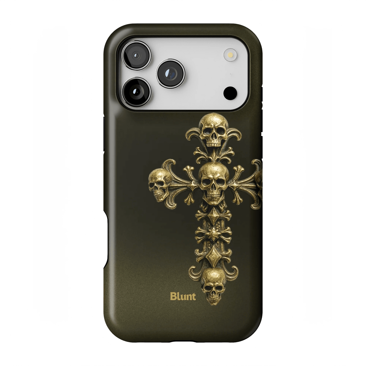 Gold Skull Cross iPhone Case - Blunt Cases