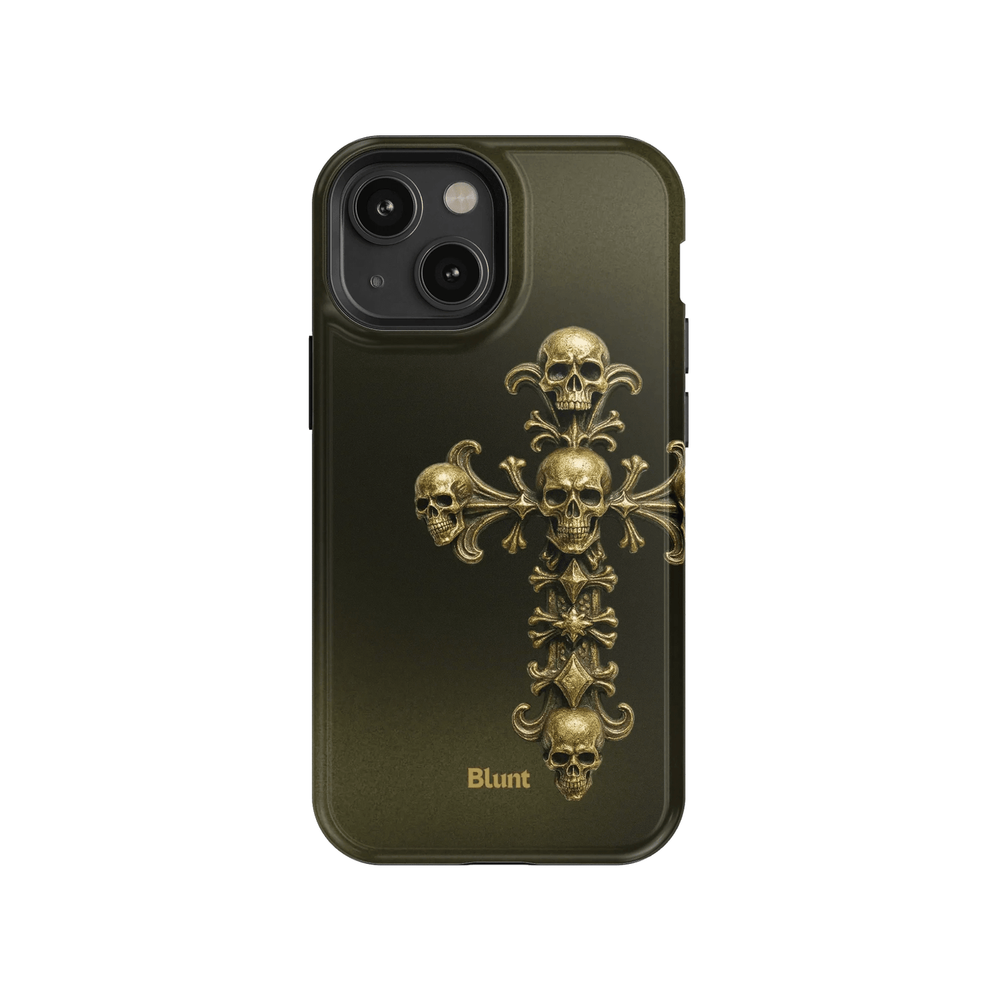 Gold Skull Cross iPhone Case - Blunt Cases