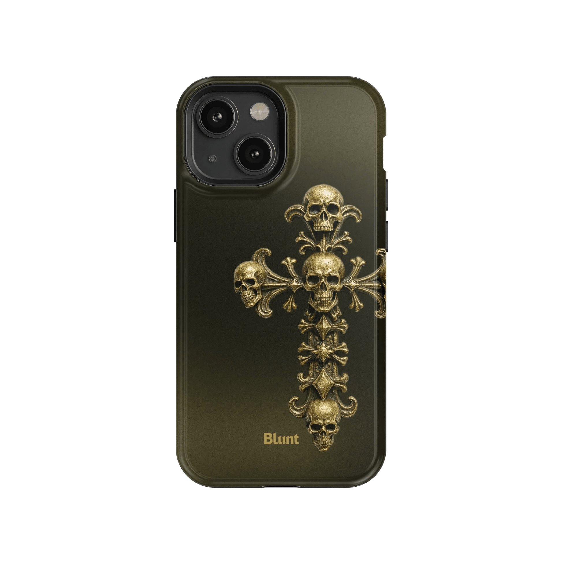 Gold Skull Cross iPhone Case - Blunt Cases