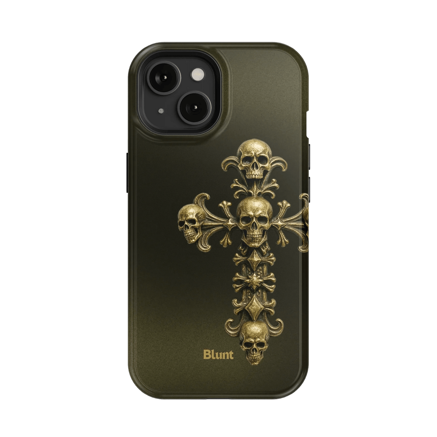 Gold Skull Cross iPhone Case - Blunt Cases