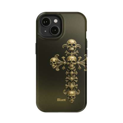 Gold Skull Cross iPhone Case - Blunt Cases