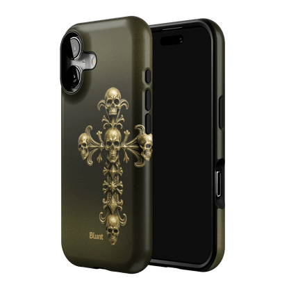 Gold Skull Cross iPhone Case - Blunt Cases