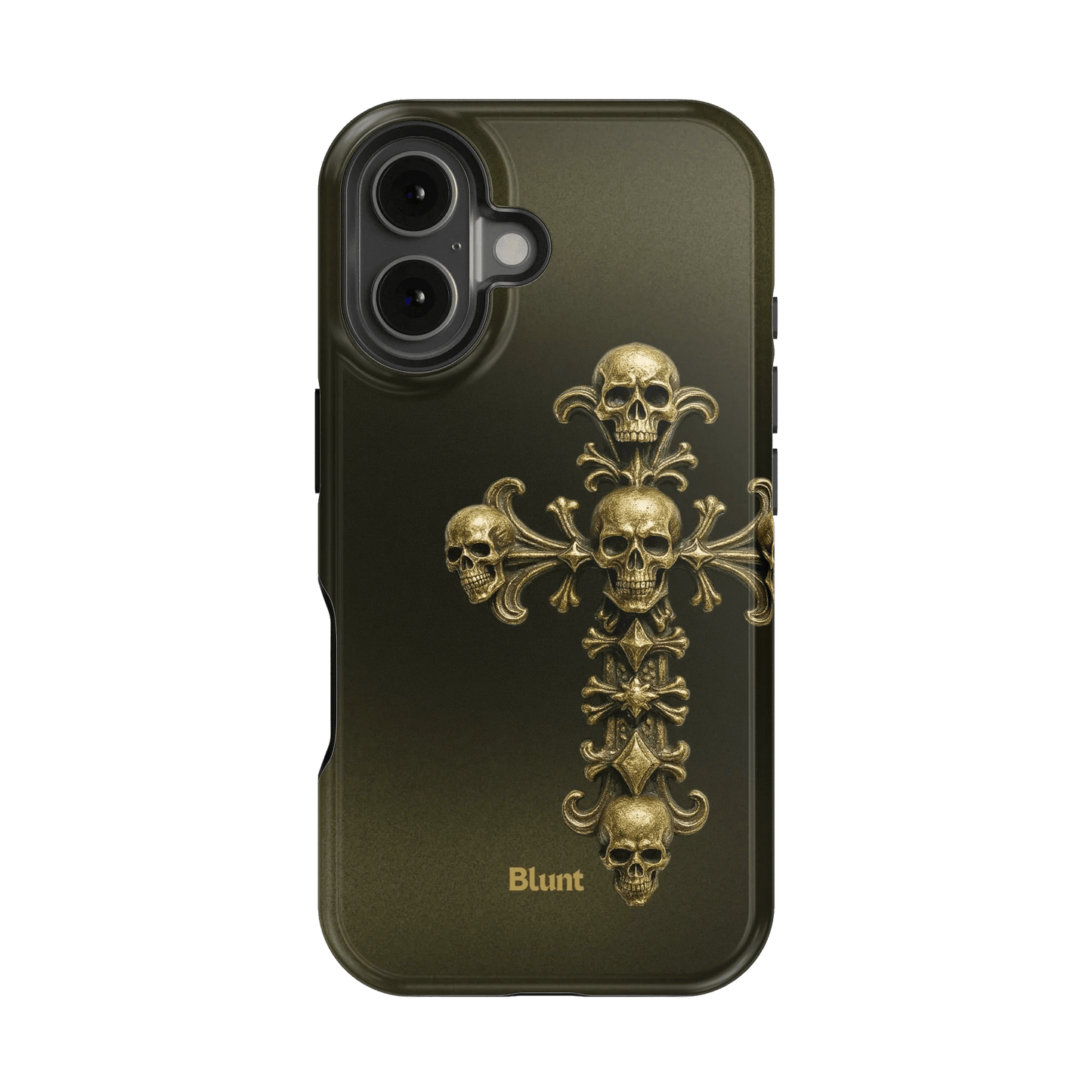 Gold Skull Cross iPhone Case - Blunt Cases
