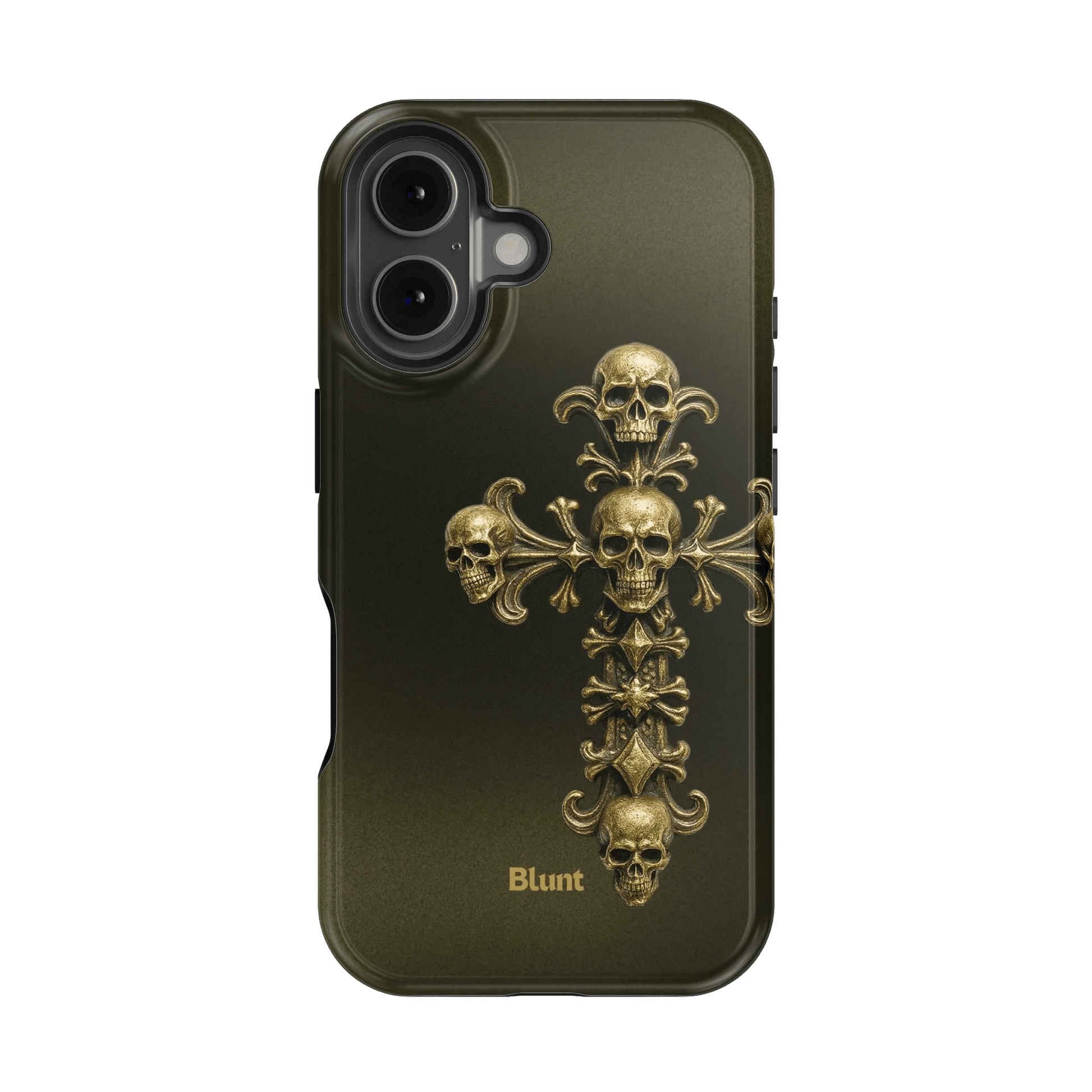 Gold Skull Cross iPhone Case - Blunt Cases