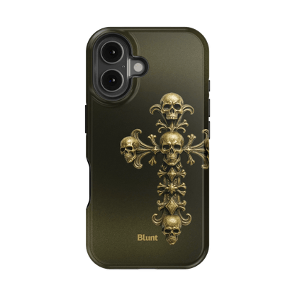 Gold Skull Cross iPhone Case - Blunt Cases