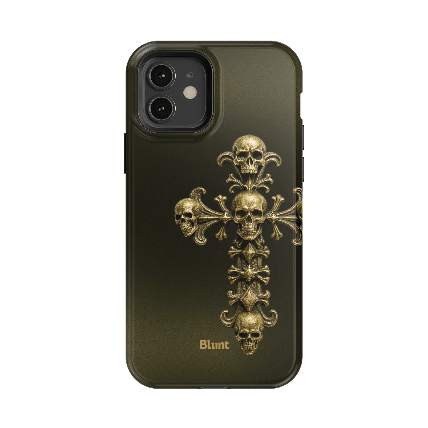Gold Skull Cross iPhone Case - Blunt Cases