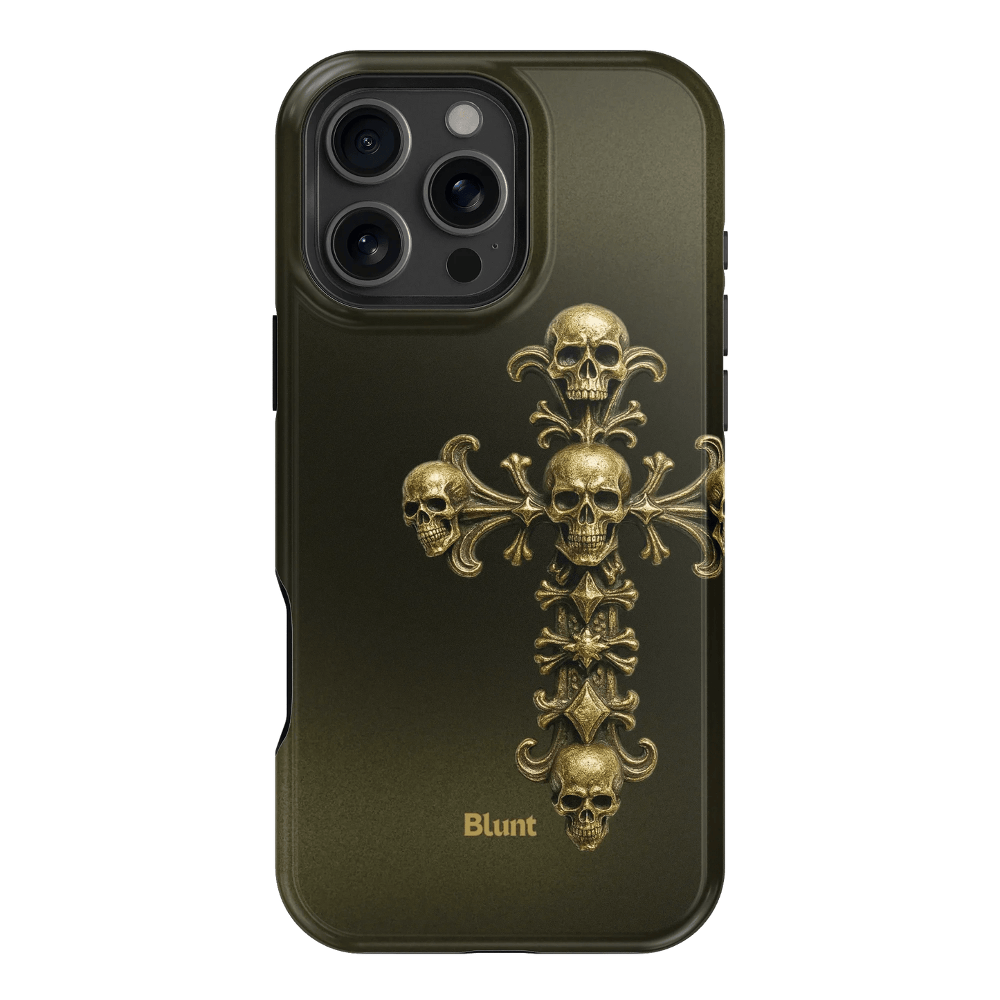Gold Skull Cross iPhone Case - Blunt Cases