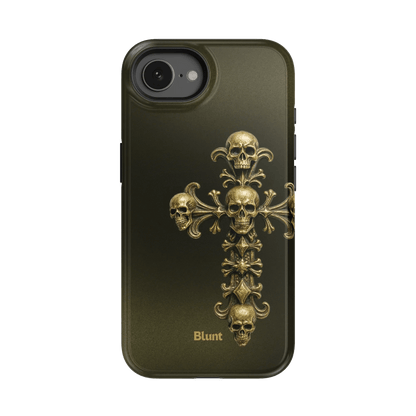 Gold Skull Cross iPhone Case - Blunt Cases