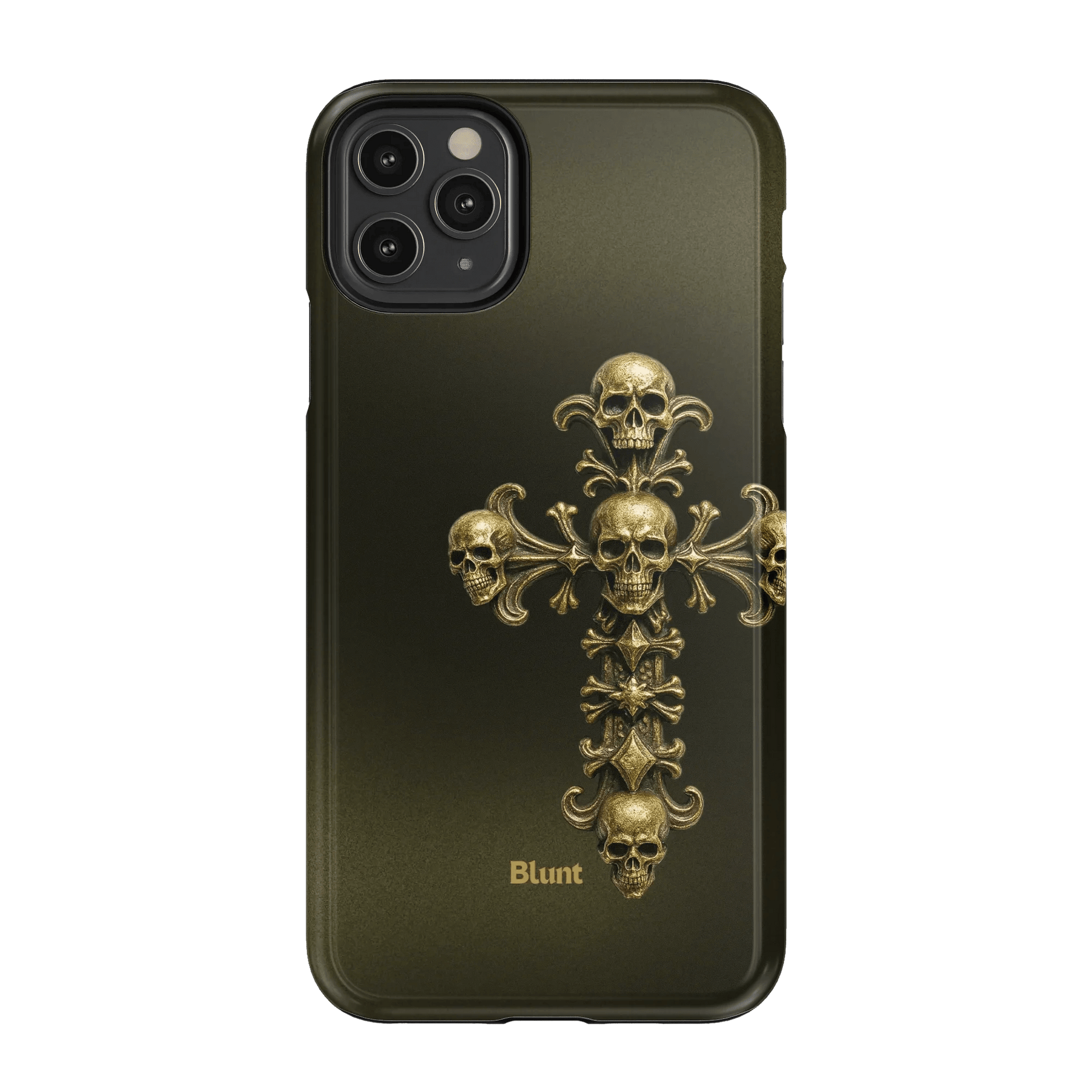 Gold Skull Cross iPhone Case - Blunt Cases