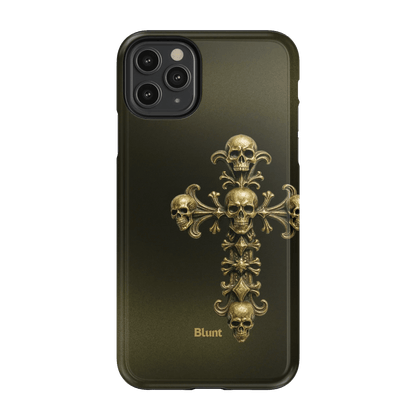 Gold Skull Cross iPhone Case - Blunt Cases