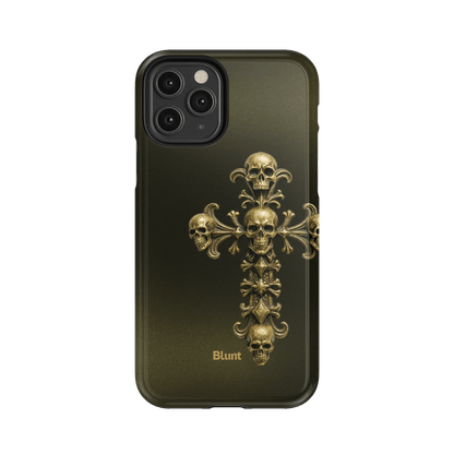 Gold Skull Cross iPhone Case - Blunt Cases
