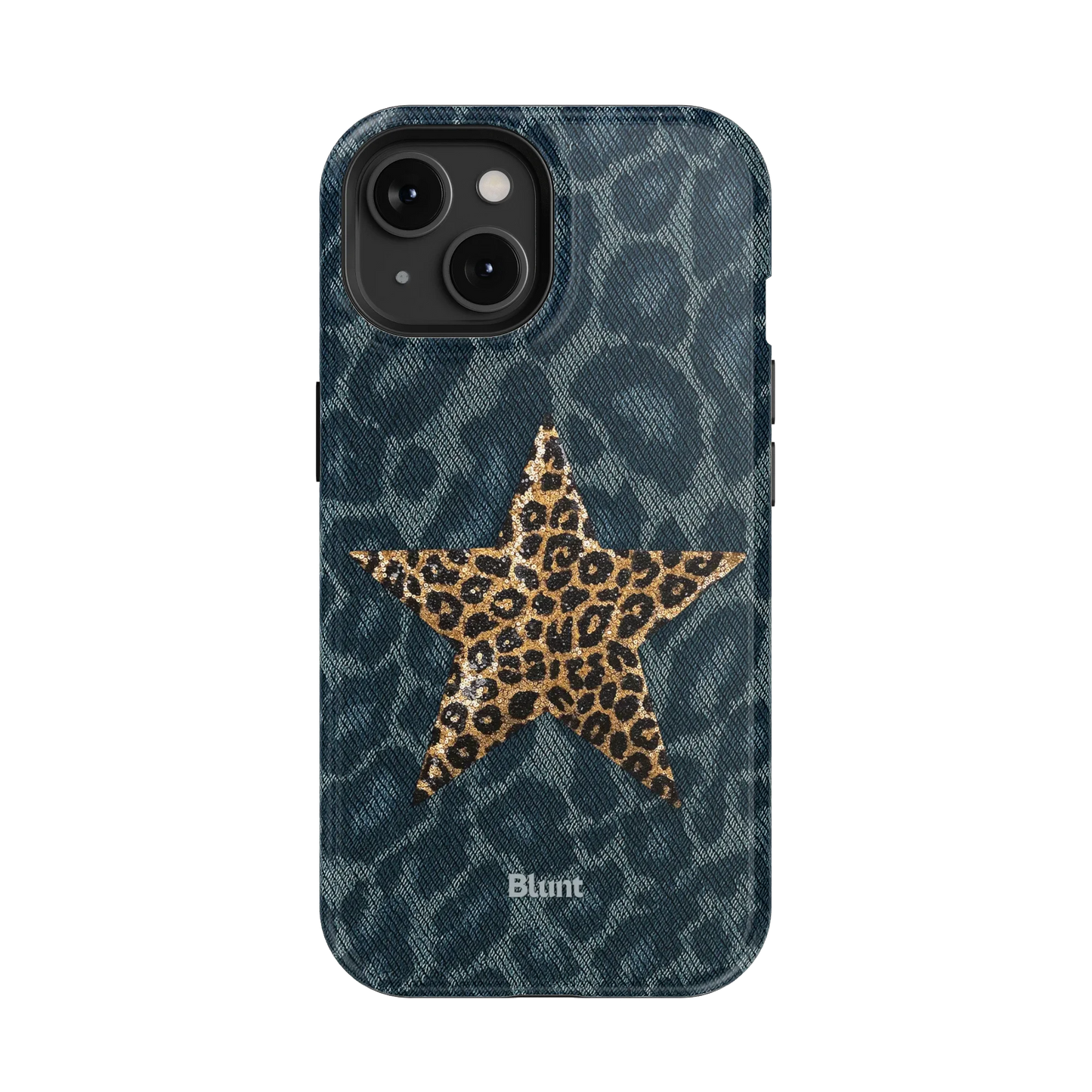 Denim Cheetah iPhone Case