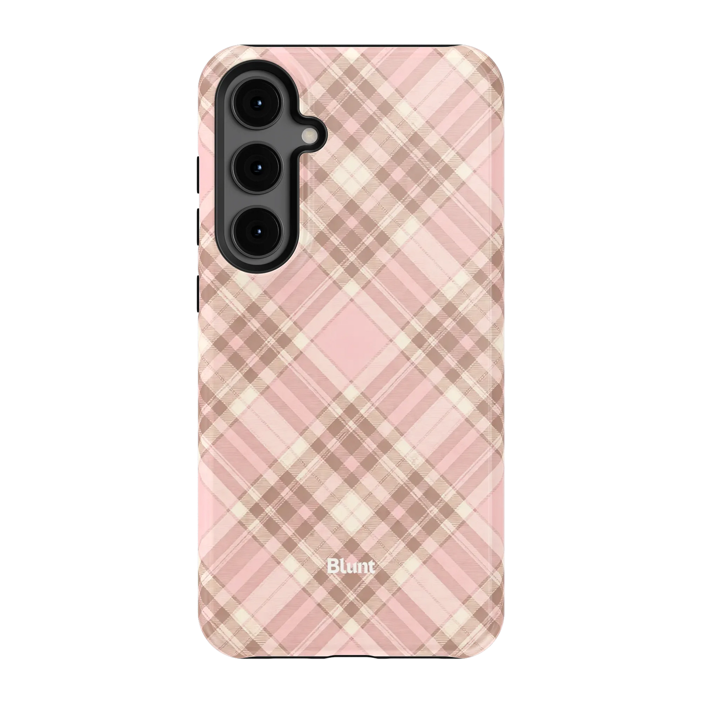 Blush Plaid Samsung Case