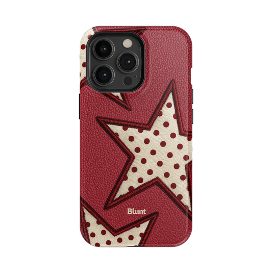 Cherry Polka Star iPhone Case