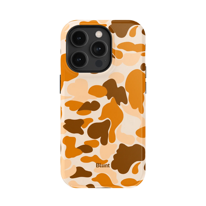 Orange Camo iPhone Case