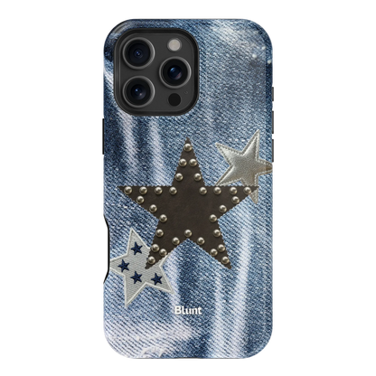 Denim Starstud iPhone Case