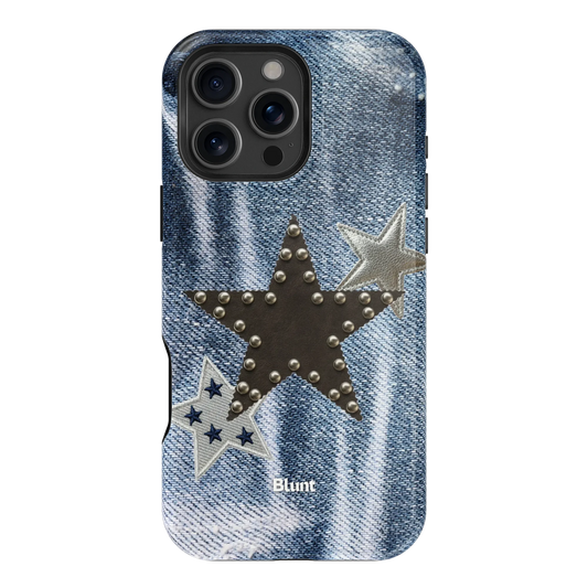 Denim Starstud iPhone Case