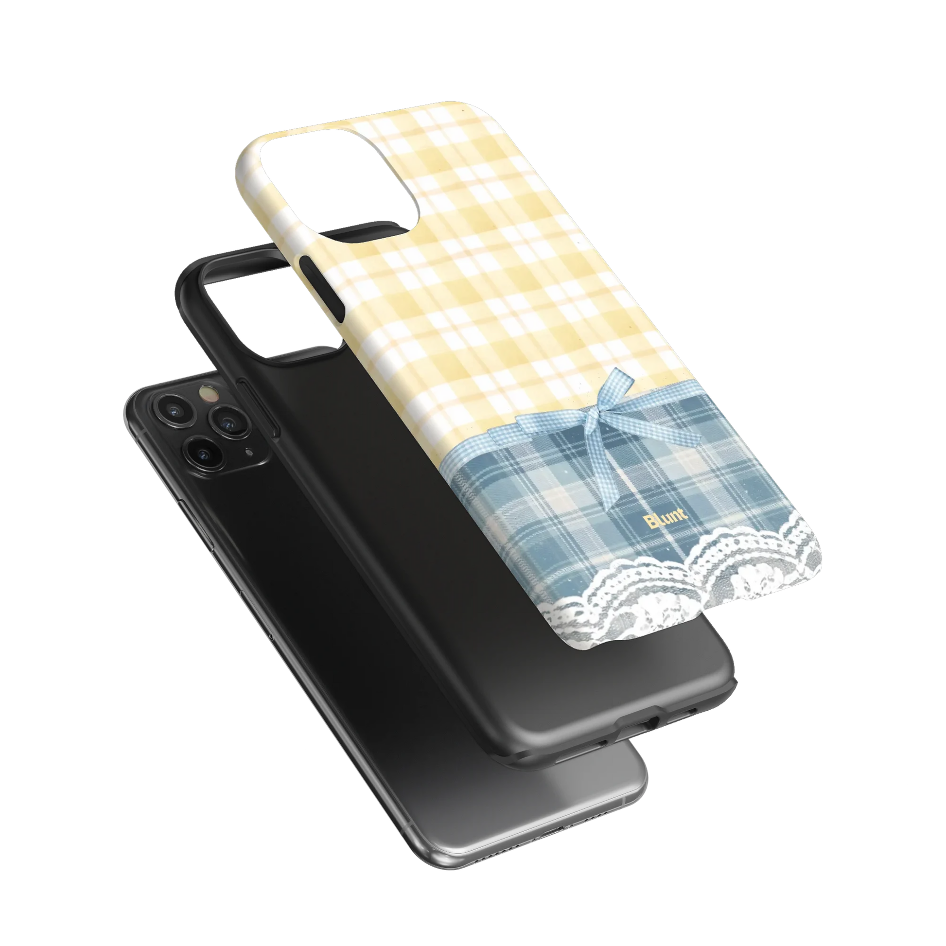 Blue-Lemonplaid-iphone-case-iPhone 11 Pro Max-3