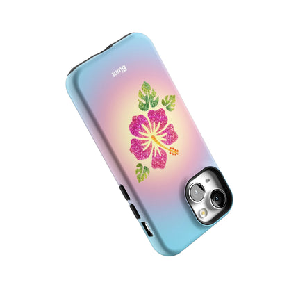 Hibiscus-Glow-iphone-case-iPhone 13 Mini-4