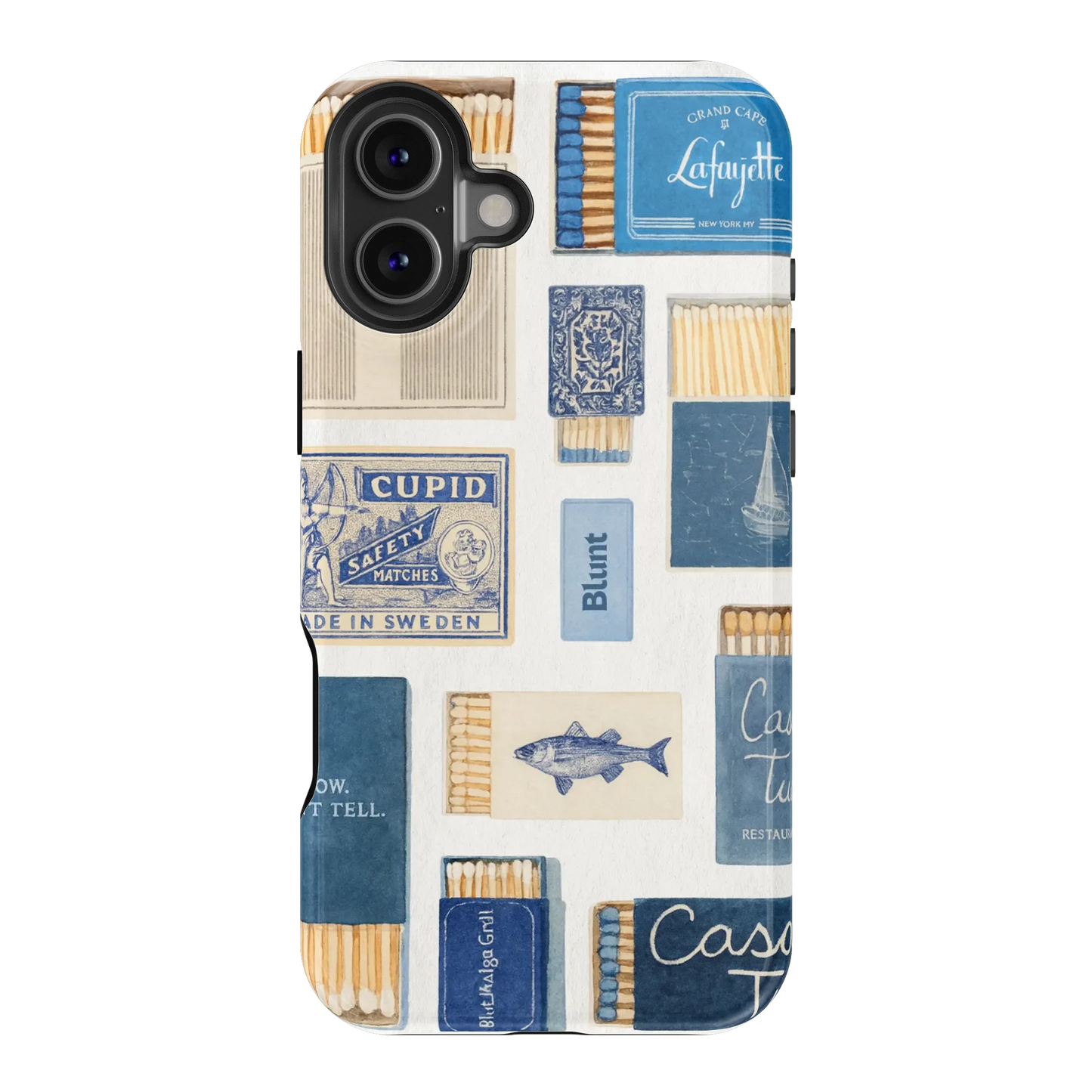 Teal flame iPhone Case