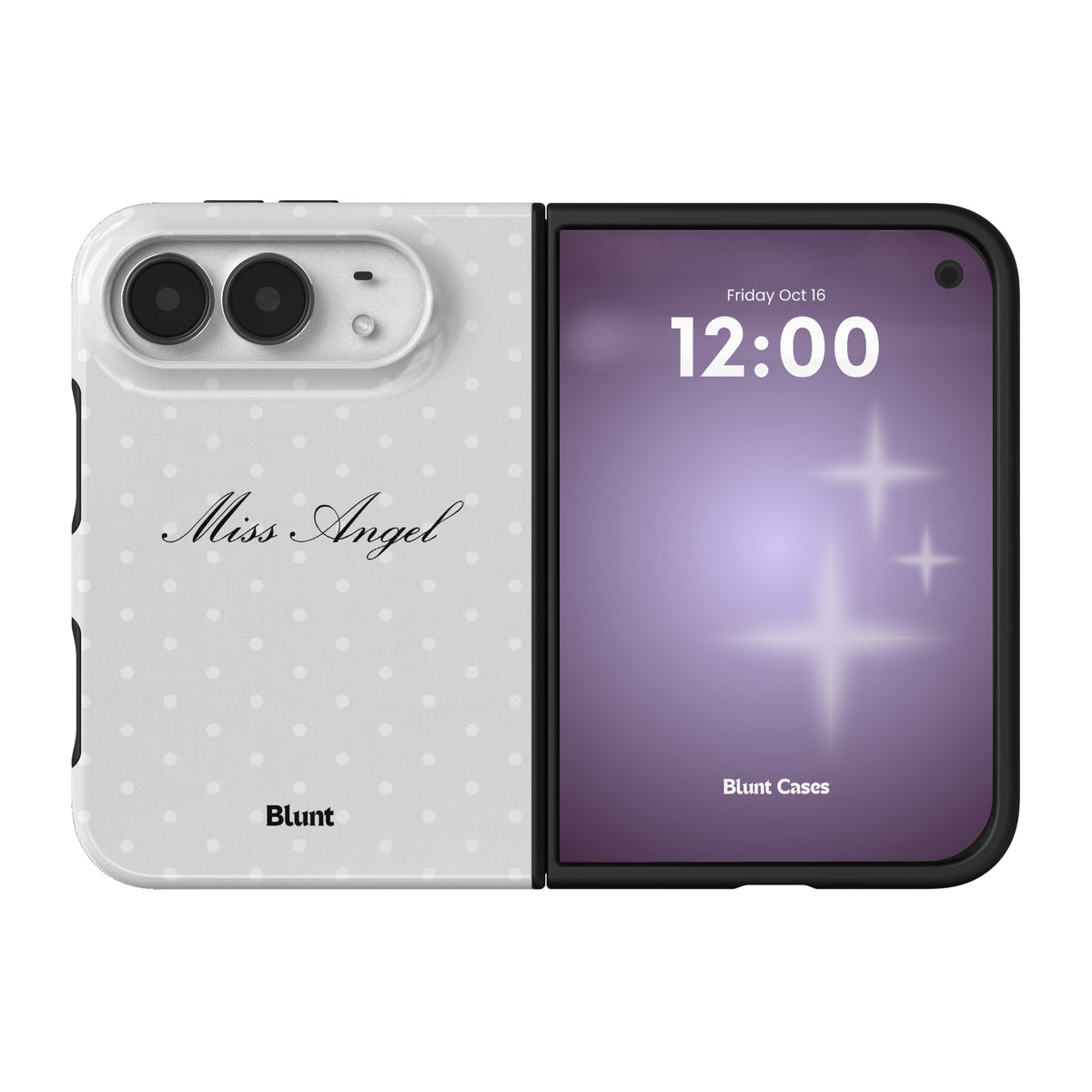 gray-miss-angel-iphone-case iPhone 18 Duo case, view 1