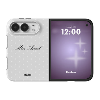 gray-miss-angel-iphone-case iPhone 18 Duo case, view 1