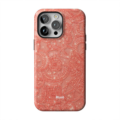 Coral-Glam-iphone-case-iPhone 14 Pro Max-1