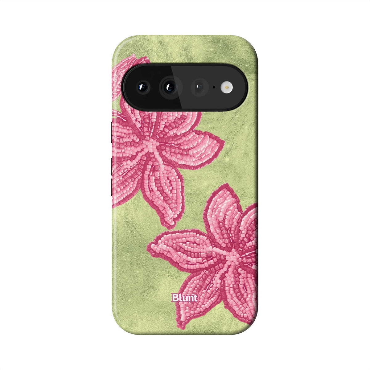 Green Blush Orchid Pixel Case - Blunt Cases