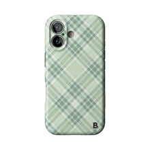 Green Plaid Statement iPhone Case