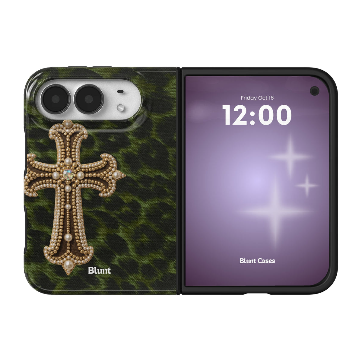 green-saint-bling-iphone-case iPhone 18 Duo case, view 1