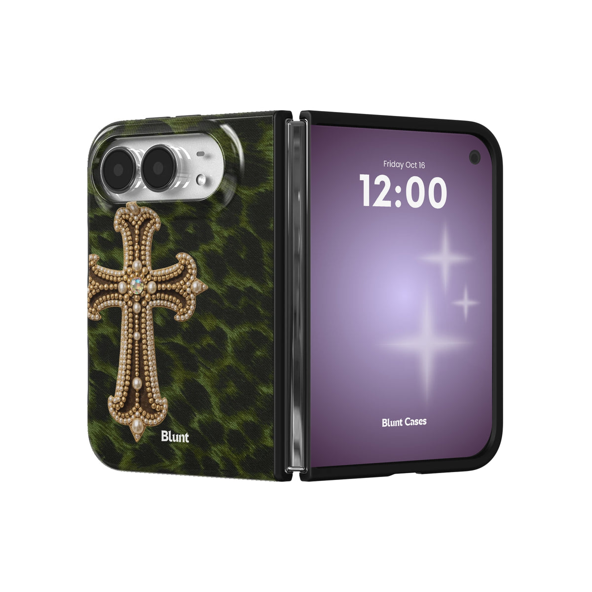 green-saint-bling-iphone-case iPhone 18 Duo case, view 3