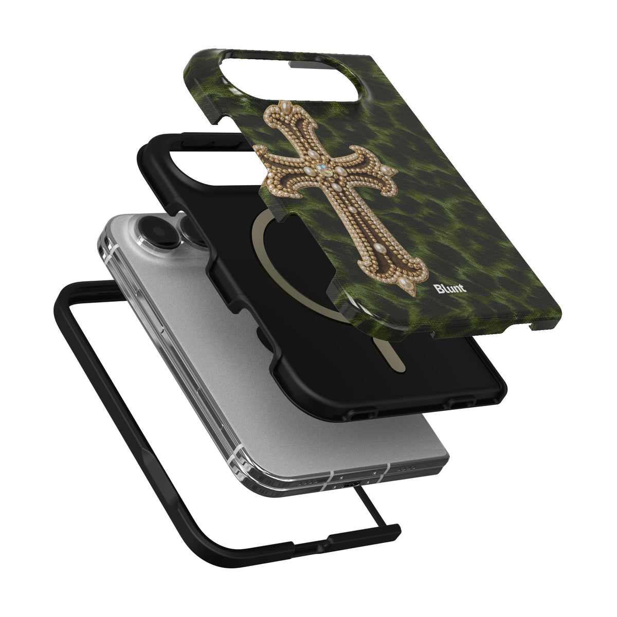 green-saint-bling-iphone-case iPhone 18 Duo case, view 6