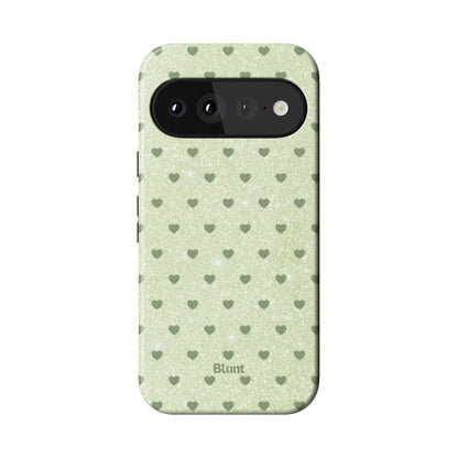 Green Sweethearts Pixel Case - Blunt Cases