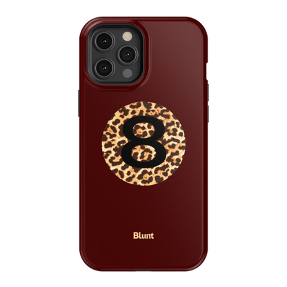 Burgundy Magic 8 iPhone Case