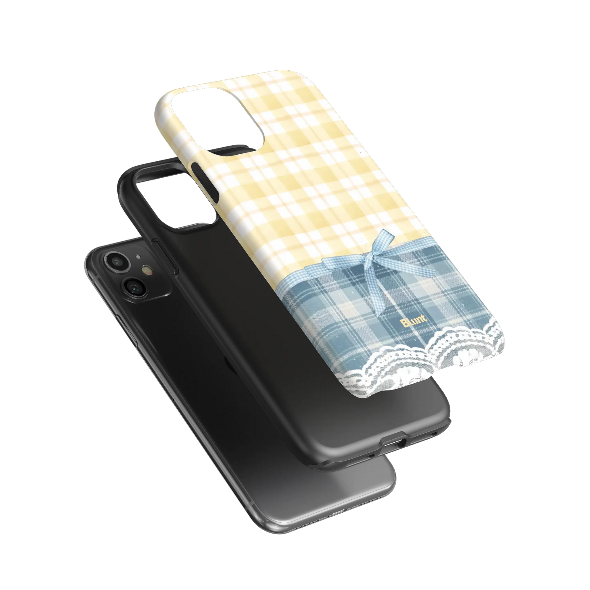 Blue-Lemonplaid-iphone-case-iPhone 11-3