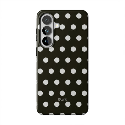 Noir Polka Samsung Case