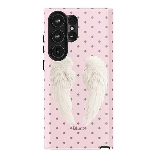 Pink Polka Wing Samsung Case