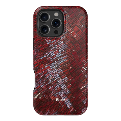 Crimson Scale iPhone Case