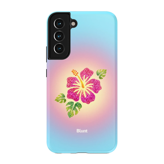 Hibiscus-Glow-samsung-case-Galaxy S22 Plus-1