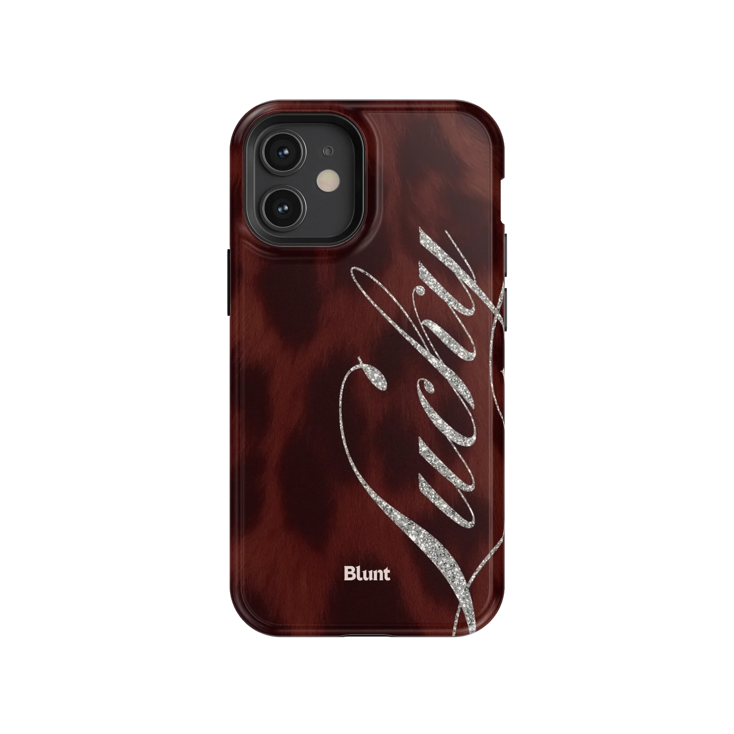 Brown Cheetah Lucky iPhone Case