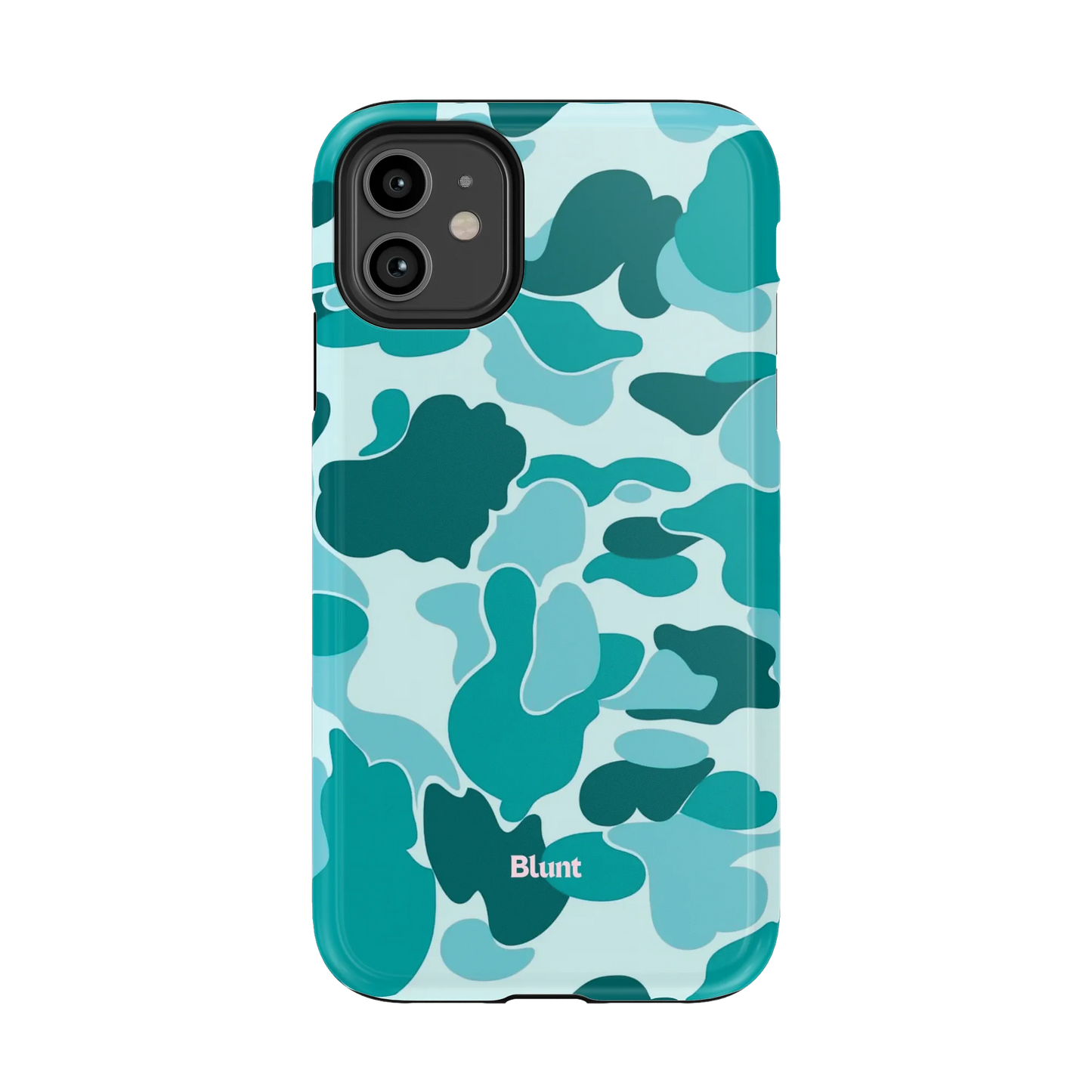 Aqua Camo iPhone Case