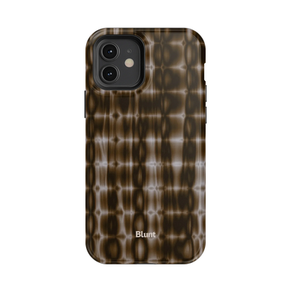 Brown Ripple iPhone Case