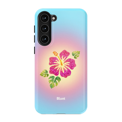 Hibiscus-Glow-samsung-case-Galaxy S23 Plus-1