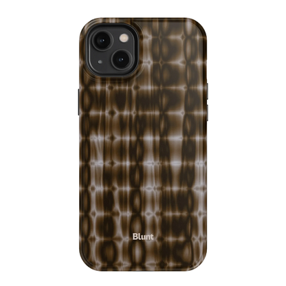 Brown Ripple iPhone Case