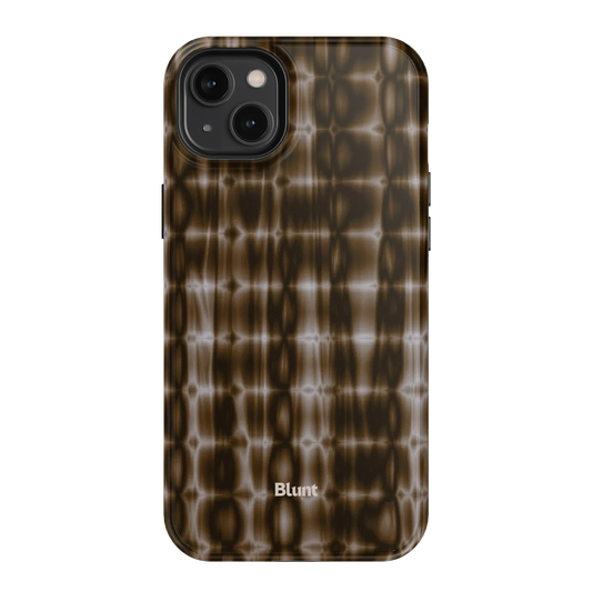 Brown Ripple iPhone Case