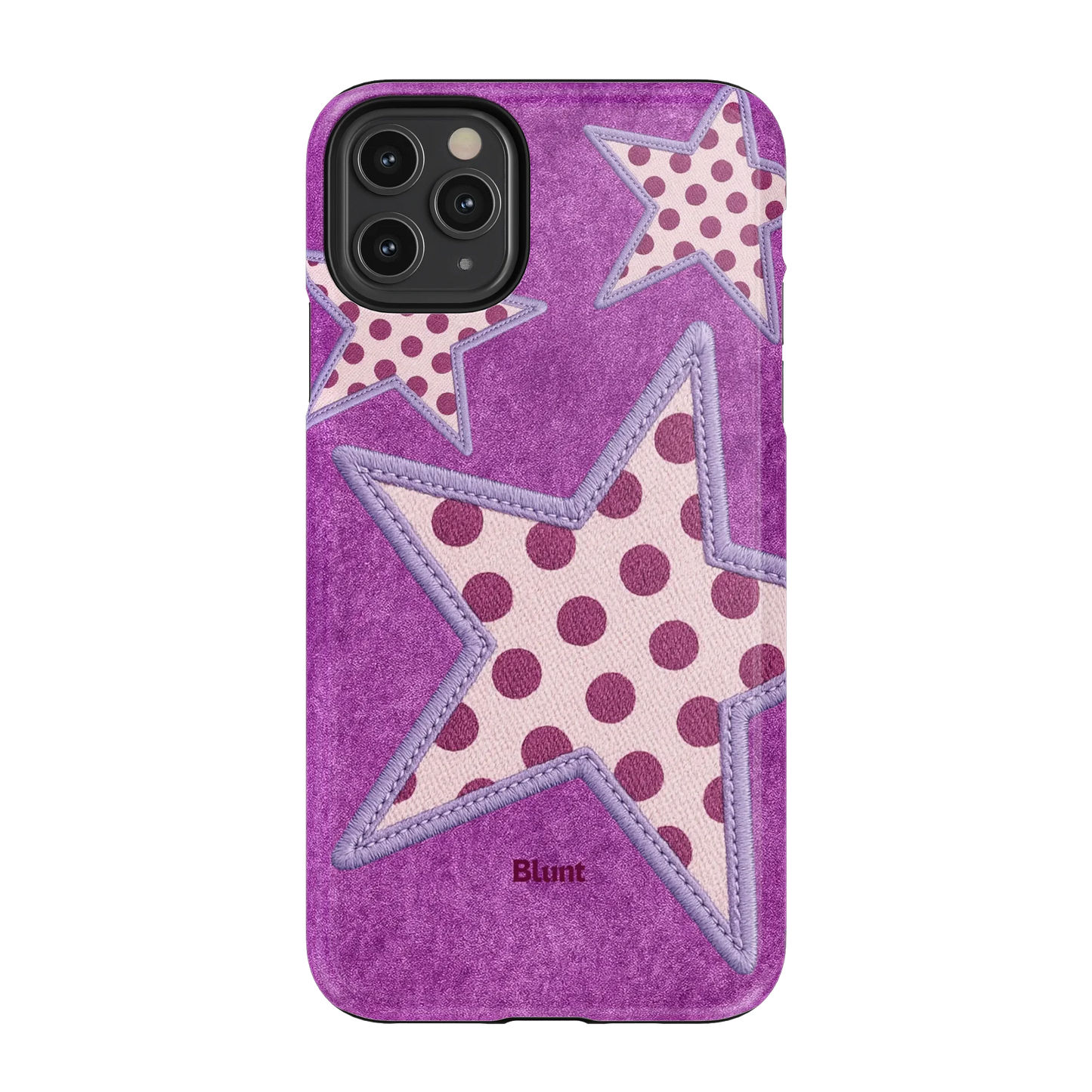 Lilac Crush Polka Star iPhone Case