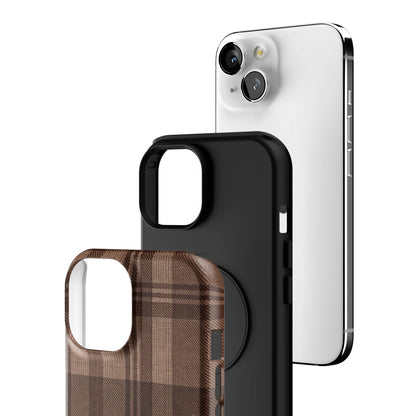 Mocha-Plaid-iphone-case-iPhone 15-3