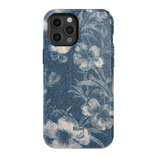 Denim Bloom iPhone Case